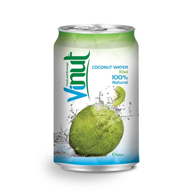 330ml Canned Coconut water with Kiwi juice